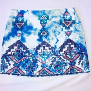 Express Sequin Mini Skirt